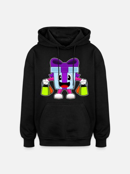 Forfait Achats de Noël - Sweat à capuche oversize unisexe - noir