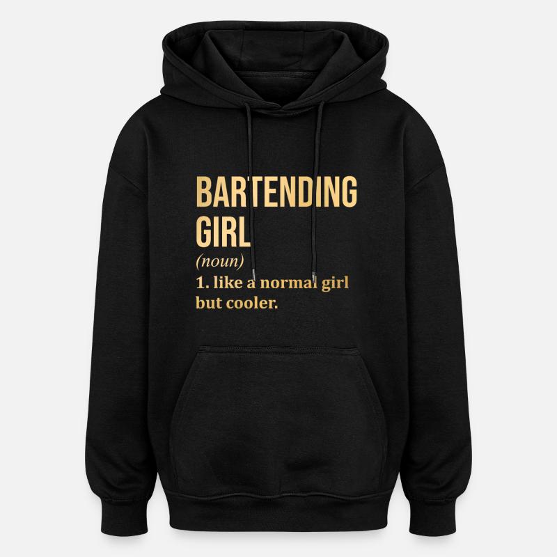 Barkeeper - Oversized Unisex Hoodie - Schwarz