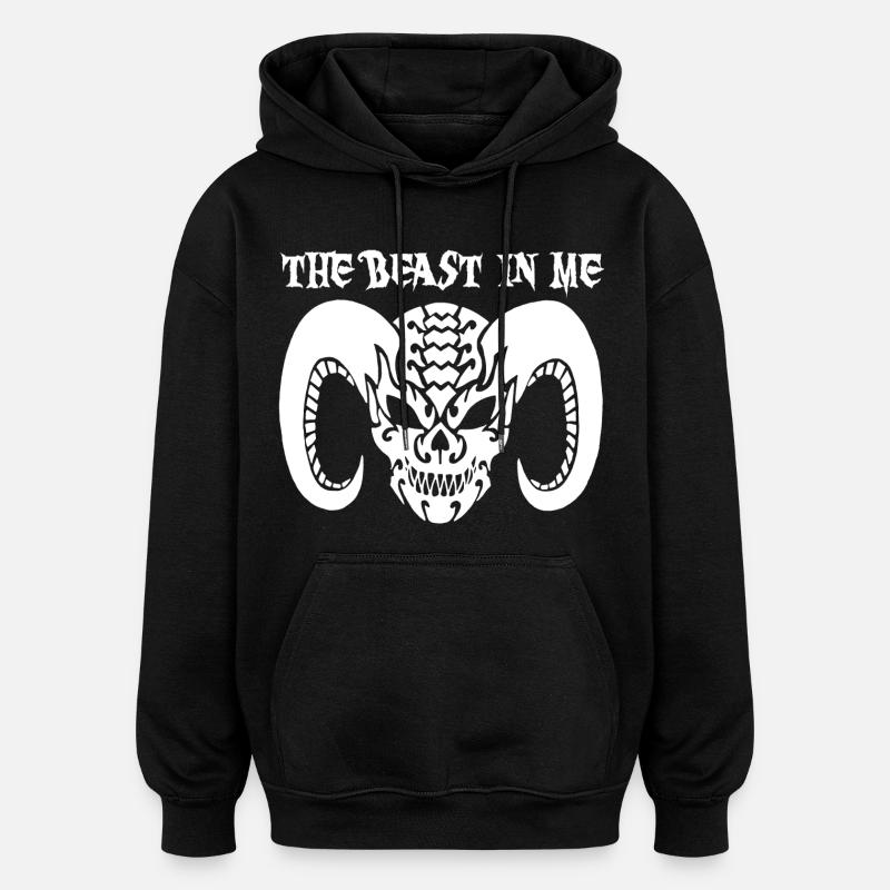 The Beast in Me - Oversized Unisex Hoodie - black