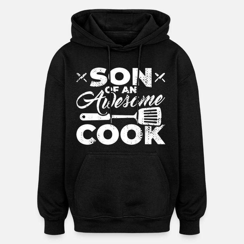 Sohn eines tollen Kochs - Oversized Unisex Hoodie - Schwarz
