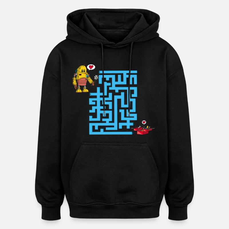 Das Labyrinth der Liebenden - Oversized Unisex Hoodie - Schwarz
