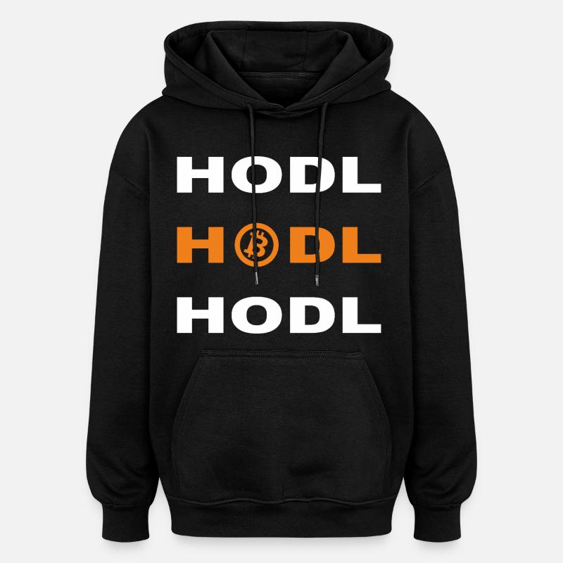 Bitcoin - Hodl Hodl Hodl - Sweat à capuche oversize unisexe - noir