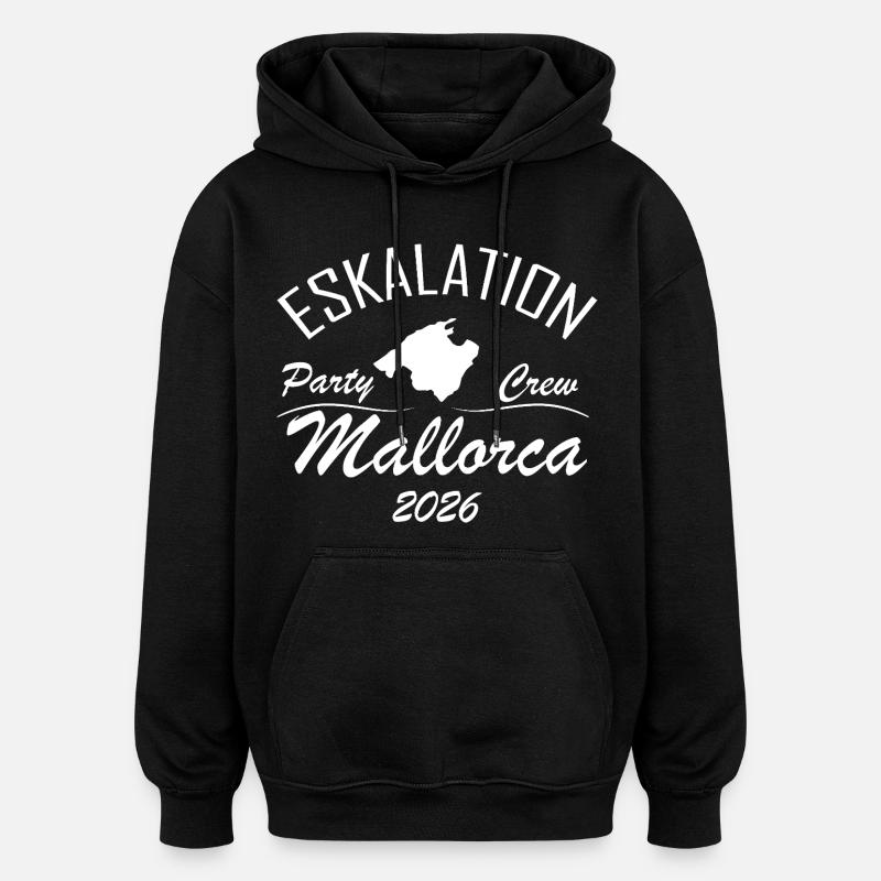 Eskalation Mallorca - Oversized Unisex Hoodie - Schwarz
