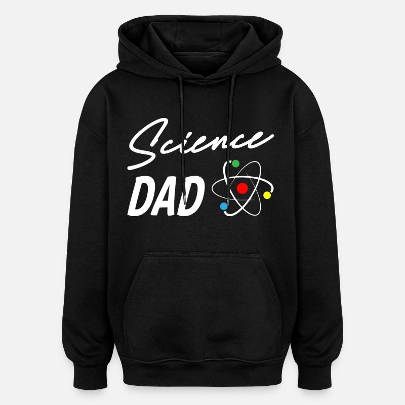 Papa scientifique - Sweat à capuche oversize unisexe - noir
