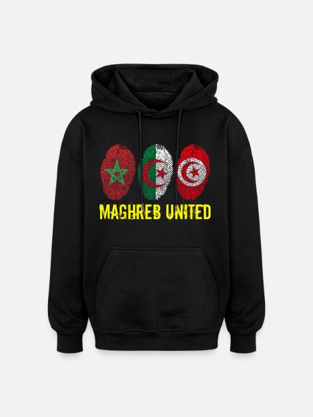 MAGHREB UNITED المغرب - Oversized Unisex Hoodie - Schwarz