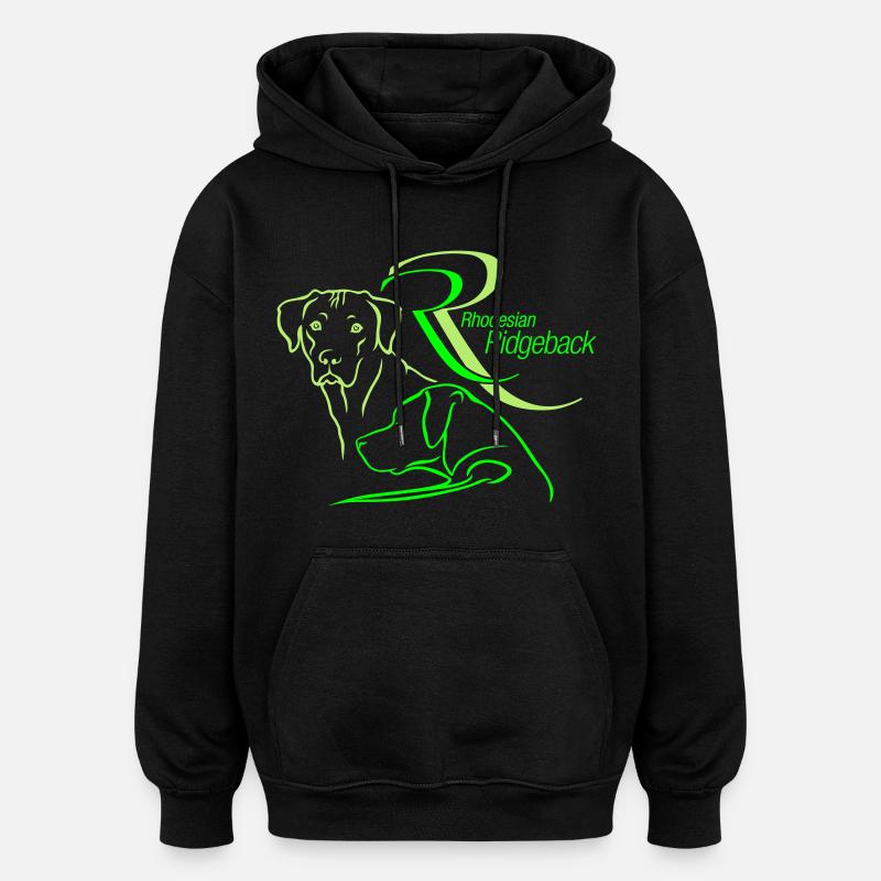 Rhodesian Ridgeback RR - Oversized Unisex Hoodie - Schwarz