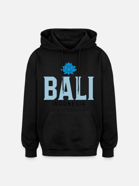 Bali - Oversized Unisex Hoodie - black