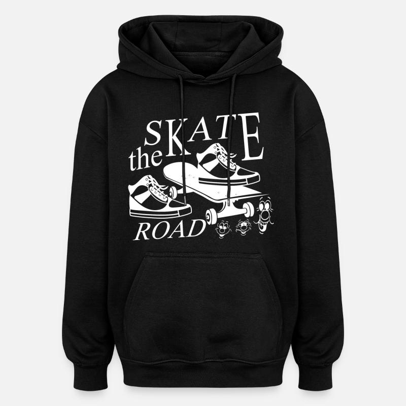 Patineur - Sweat à capuche oversize unisexe - noir