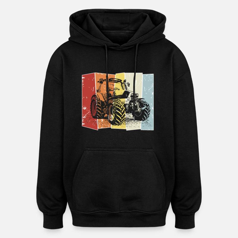 Traktor Deutz retro - Oversized Unisex Hoodie - Schwarz