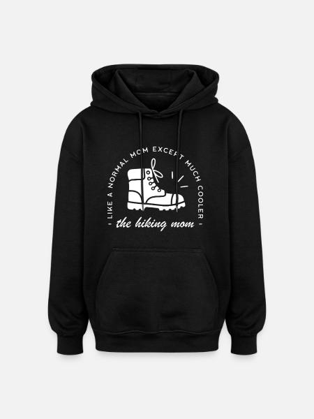 Wander-Mama Wandererin Mutter - Oversized Unisex Hoodie - Schwarz