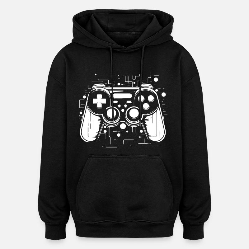 Game Controller - Oversized Unisex Hoodie - Schwarz