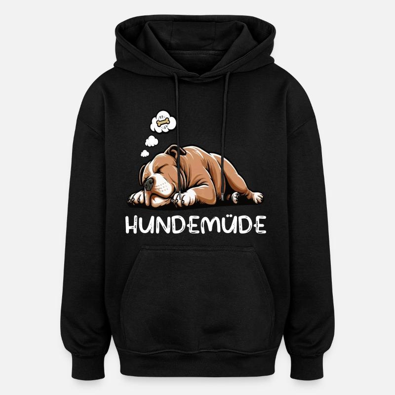 Hundemüde American Bully Bully Pit Bullybesitzer - Oversized Unisex Hoodie - Schwarz