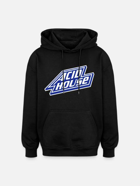 Maison acide - Sweat à capuche oversize unisexe - noir
