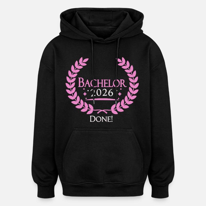 Licence 2026 terminée - Sweat à capuche oversize unisexe - noir