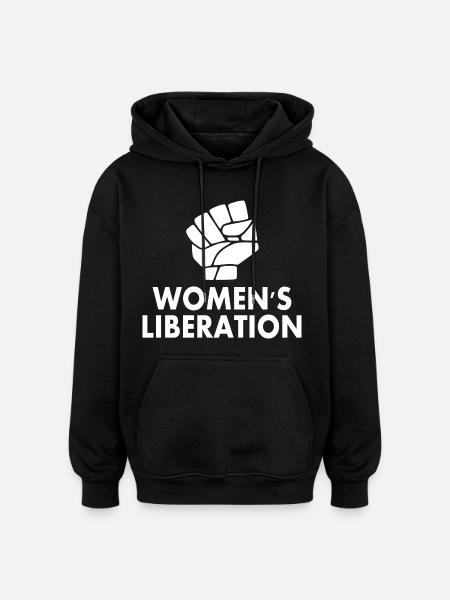 Womens liberation - Oversized Unisex Hoodie - black