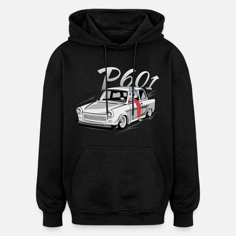 Trabant 601 - Sweat à capuche oversize unisexe - noir