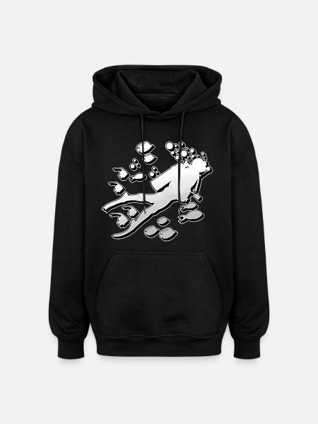 Diving Divers - Oversized Unisex Hoodie - black