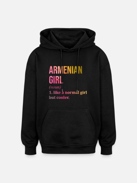 Armenia Armenia Armenia - Oversized Unisex Hoodie - black