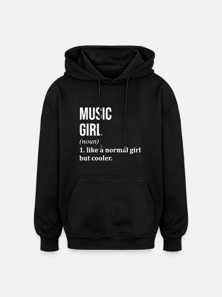 Musik Musik Musik - Oversized Unisex Hoodie - Schwarz