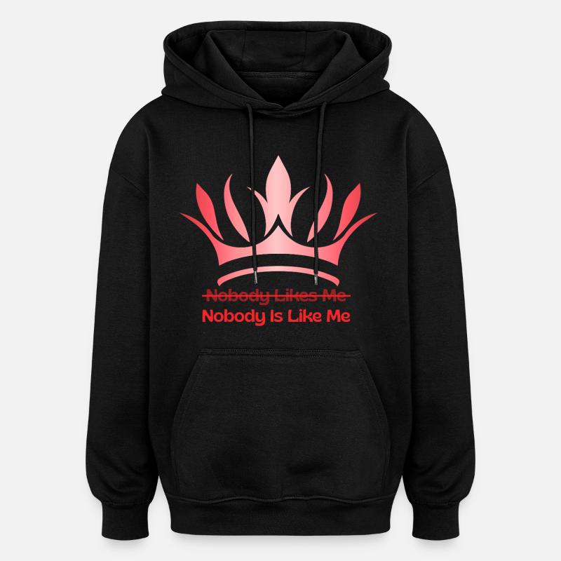 Sigura conçoit pour son propre roi - Sweat à capuche oversize unisexe - noir