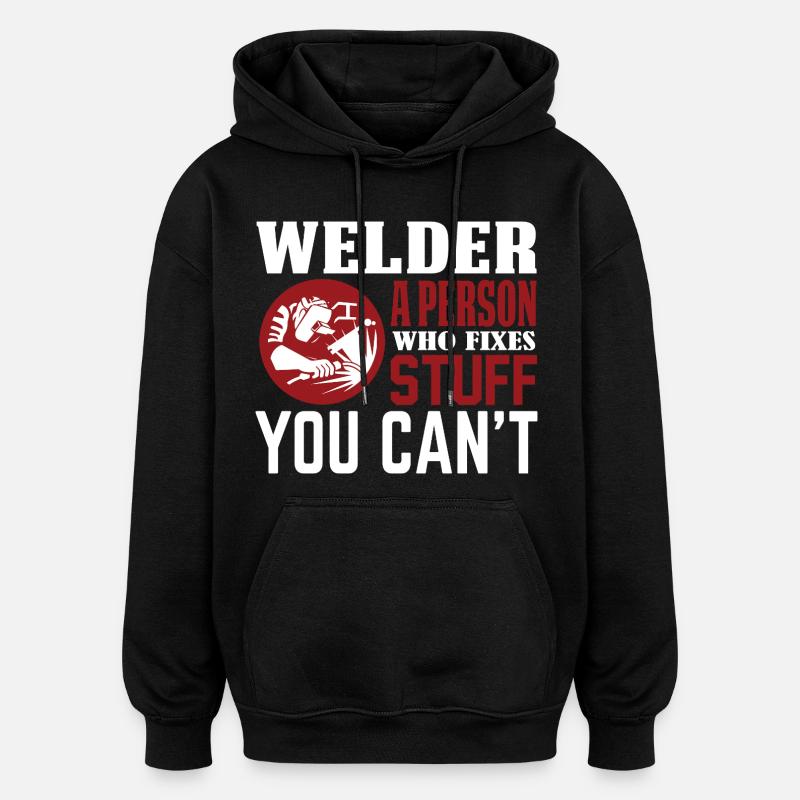 souder une personne... - Sweat à capuche oversize unisexe - noir