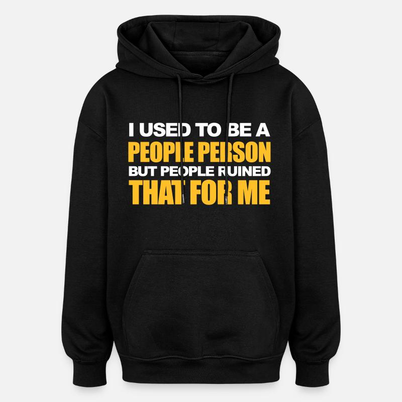 Funny - Oversized Unisex Hoodie - black