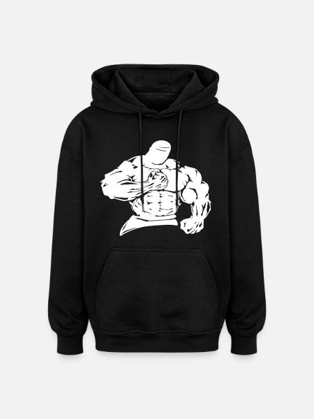 iron thug - Oversized Unisex Hoodie - black