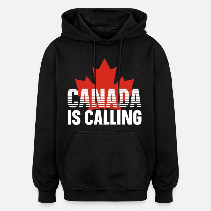 Canada - Sweat à capuche oversize unisexe - noir