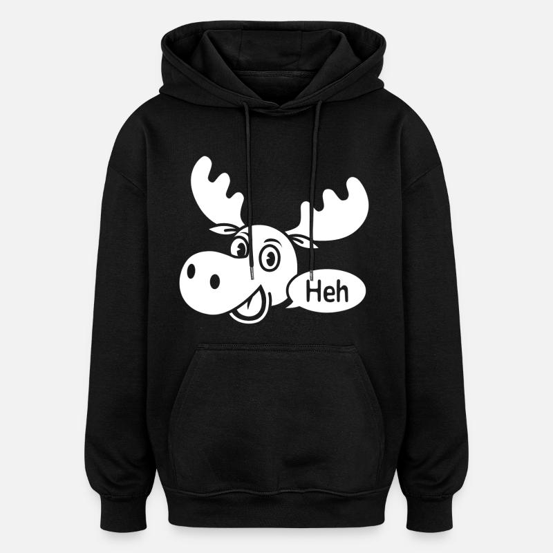 Orignal amusé - Sweat à capuche oversize unisexe - noir