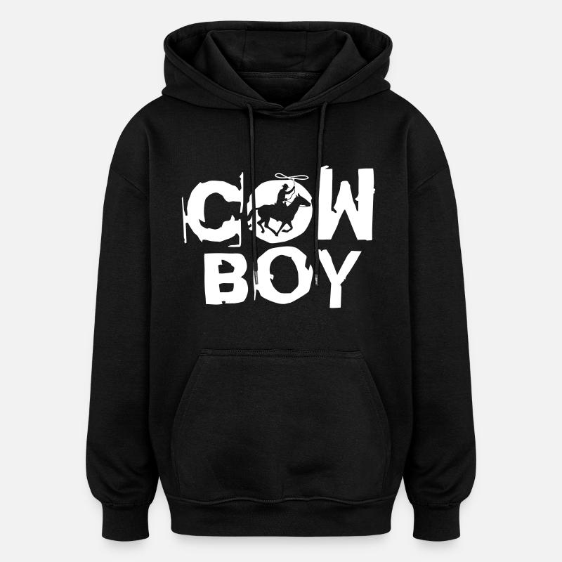 cowboy_c_1c - Oversized Unisex Hoodie - Schwarz