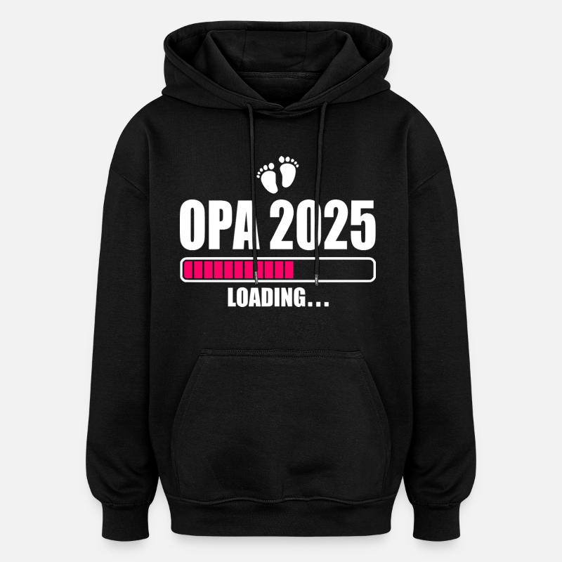 Opa 2025 - Oversized Unisex Hoodie - Schwarz