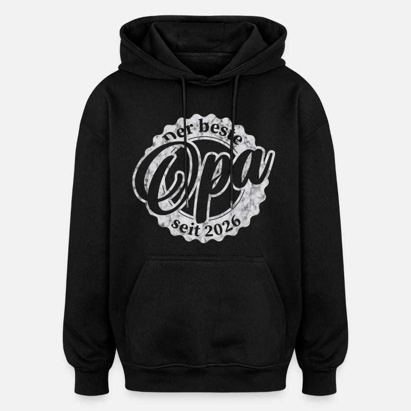 Der Beste Opa seit 2026 - Oversized Unisex Hoodie - Schwarz