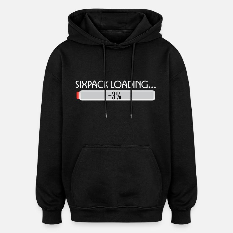 SIXPACK LOADING-2 - Sweat à capuche oversize unisexe - noir