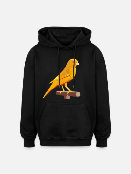 Golden Geometric Canary – Inspired by Jasper - Oversized Unisex Hoodie - black