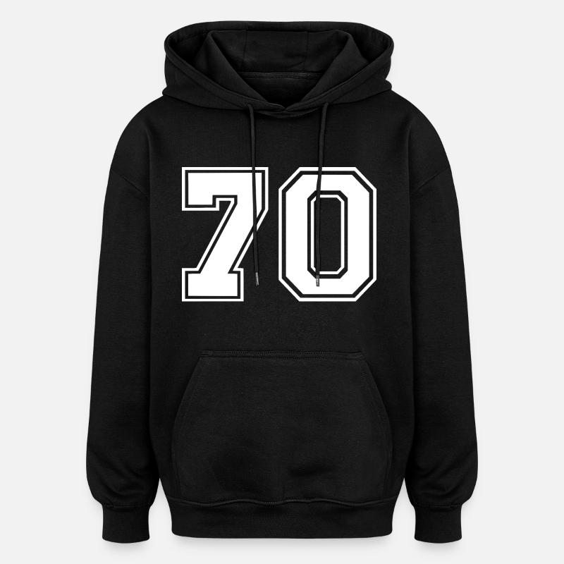 70 - Oversized luvtröja unisex - svart