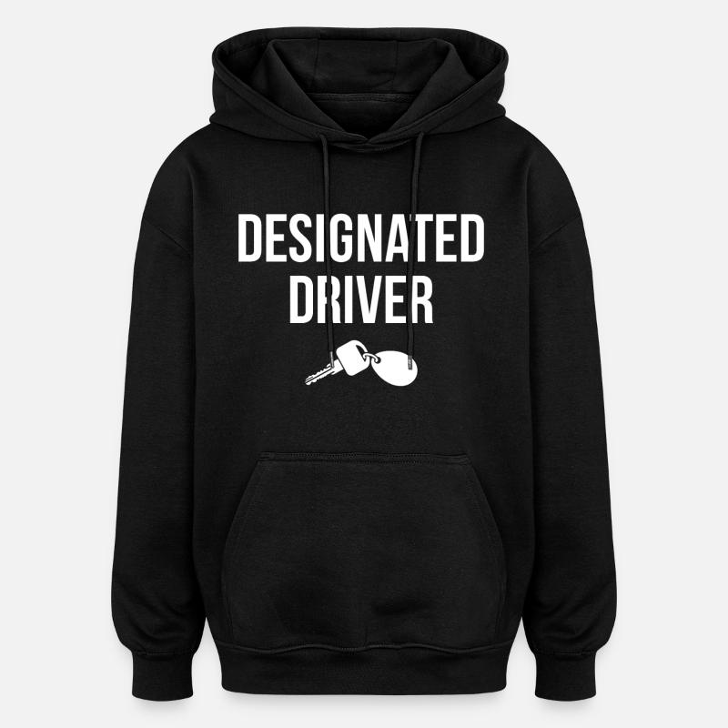 Conducteur désigné - Sweat à capuche oversize unisexe - noir
