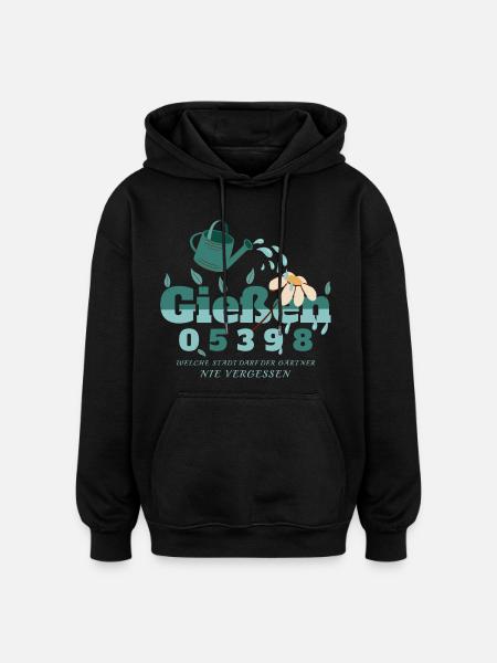 Gießen Hessen - Oversized Unisex Hoodie - Schwarz