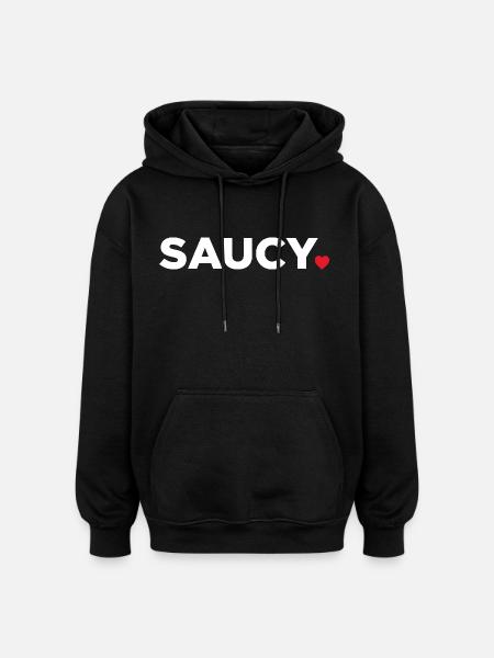 Frech - Oversized Unisex Hoodie - Schwarz