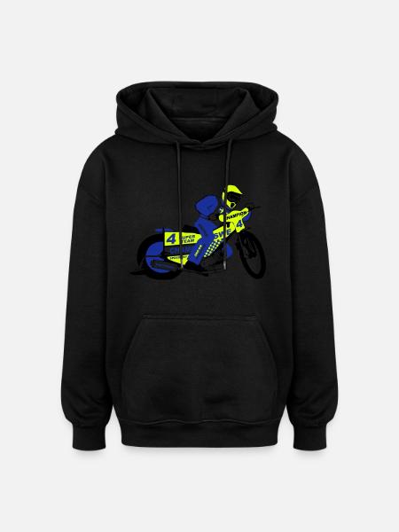 Speedway Team Sweden - Oversized Unisex Hoodie - Schwarz