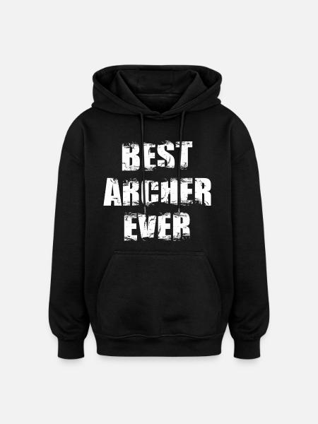 Best Archer - Oversized Unisex Hoodie - black