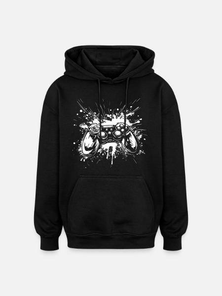 Game Controllers - Oversized Unisex Hoodie - black