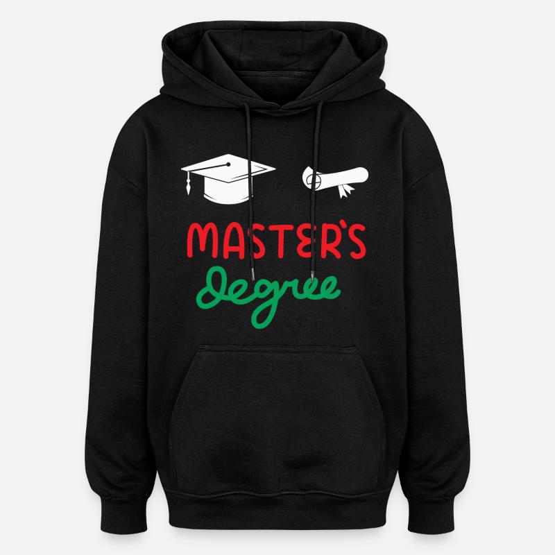 Master-Abschluss - Oversized Unisex Hoodie - Schwarz