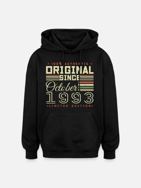 Legendary Since October 1993 | October 1993 - Oversized Unisex Hoodie - black