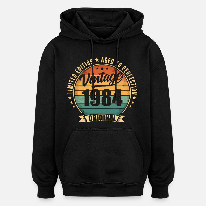 Limitierte Jubiläumsausgabe von 1984 - Oversized Unisex Hoodie - Schwarz