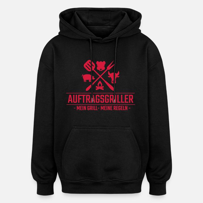 pour Griller - Sweat à capuche oversize unisexe - noir