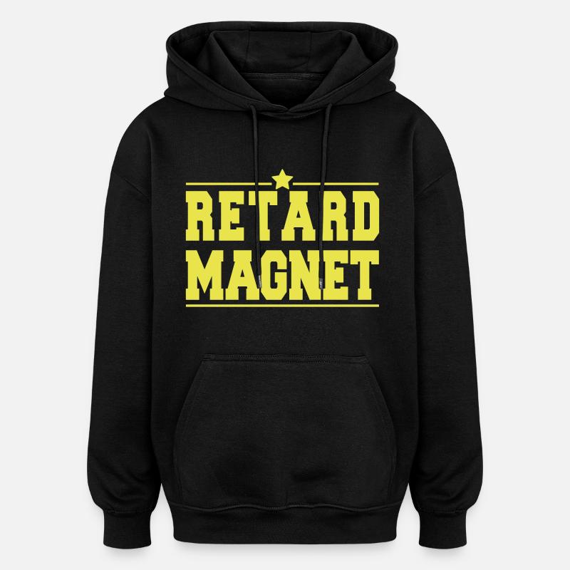 Aimant Star Retard - Sweat à capuche oversize unisexe - noir