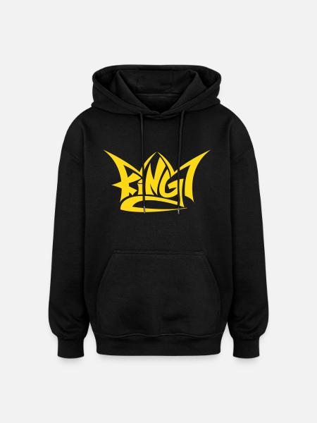 king - Oversized Unisex Hoodie - black