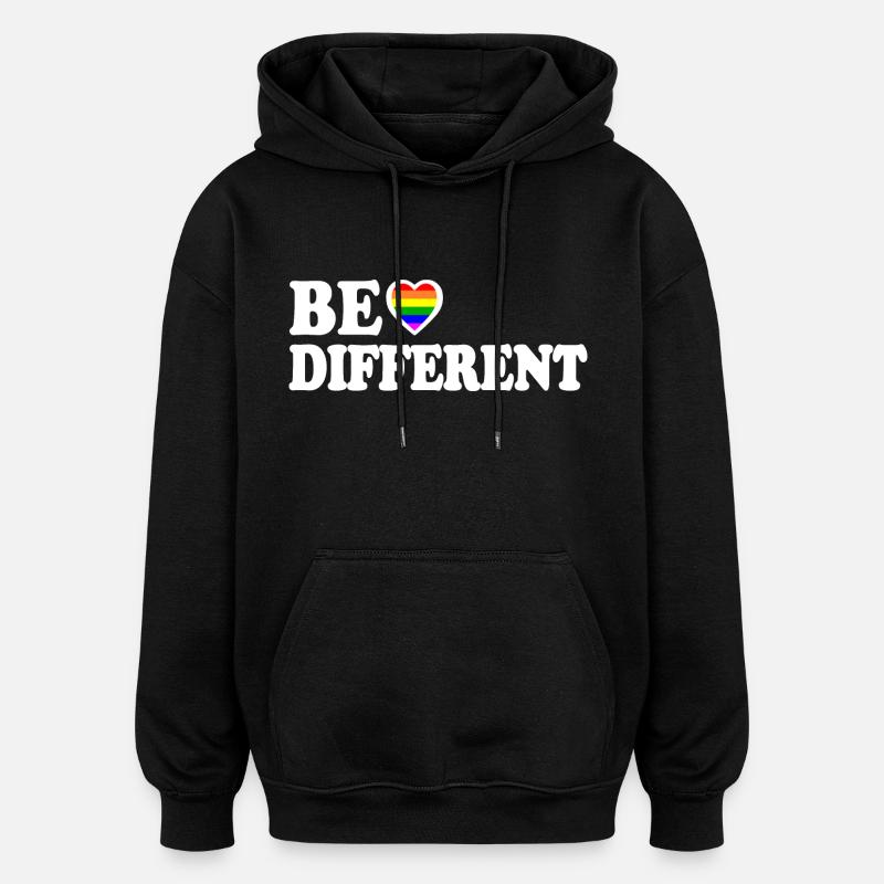Be different - Oversized Unisex Hoodie - black