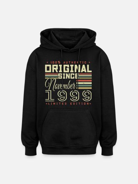 Birthday Gift November 1999 - Oversized Unisex Hoodie - black