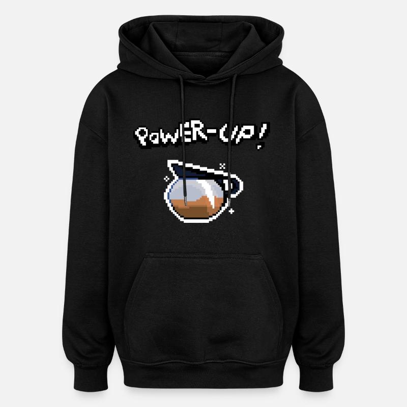 Power Up! - Sweat à capuche oversize unisexe - noir